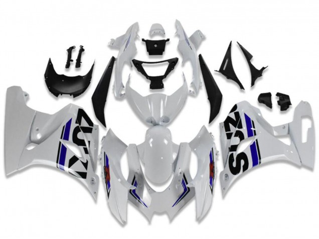 2017-2025 Suzuki GSXR 1000 Motorcycle Fairings - White Blue Black UK