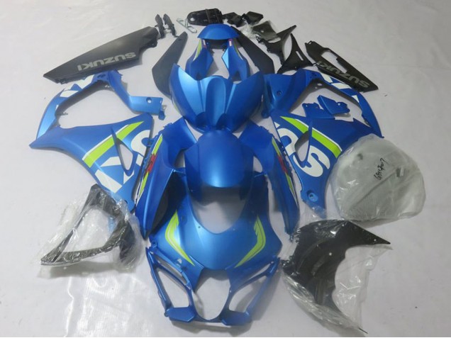 2017-2025 Suzuki GSXR 1000 Motorcycle Fairings - Blue Lime Green White UK