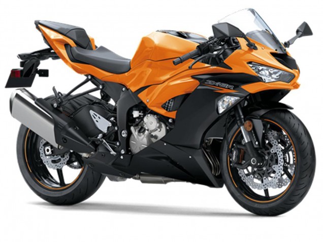 2019-2022 Kawasaki ZX6R Motorcycle Fairings - Orange Black UK