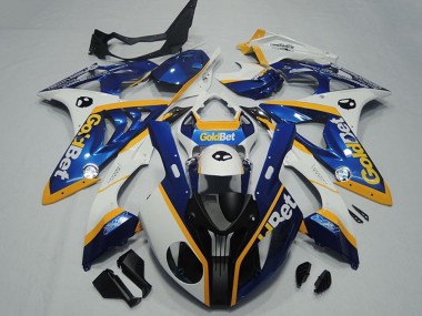 Buy 2009-2014 BMW S1000RR Motorcycle Fairings - White Yellow Blue Matte Black GoldBet UK