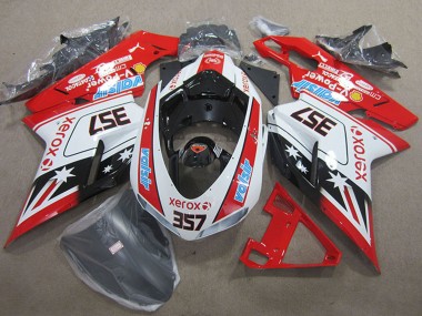 Buy 2007-2014 Ducati 1098 Motorcycle Fairings - White Red Black Xerox 357 UK