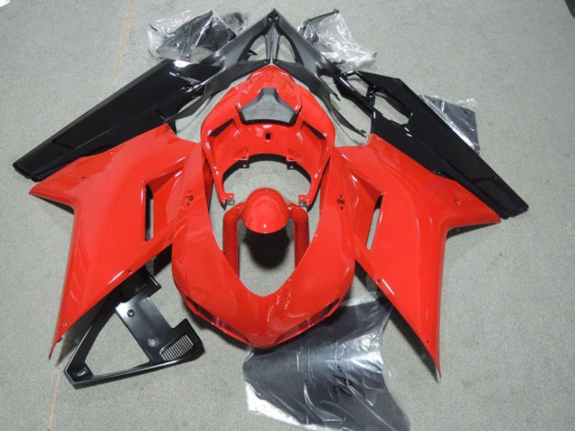 2007-2014 Ducati 1098 Motorcycle Fairings - Red Black UK