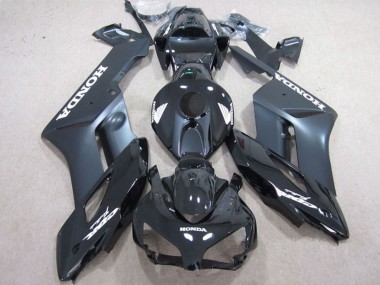 Buy 2004-2005 Honda CBR1000RR Motorcycle Fairings - Glossy Black Matte Black White Decals UK