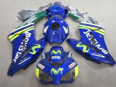Buy 2004-2005 Honda CBR1000RR Motorcycle Fairings - Blue Green Yellow MoviStar Castrol UK