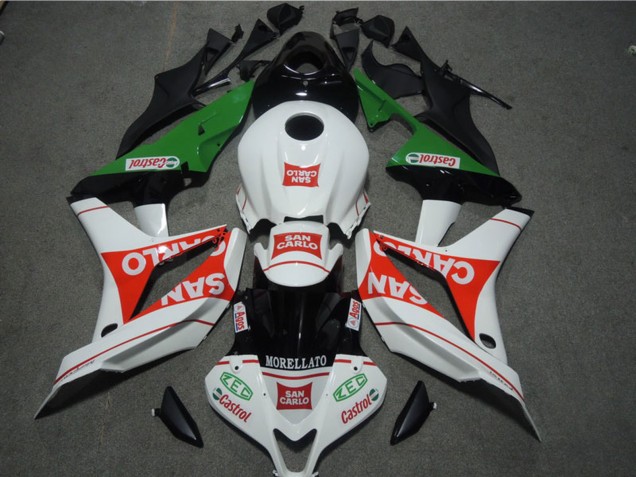2004-2005 Honda CBR1000RR Motorcycle Fairings - White Red Green Glossy Black San Carlo Castrol UK