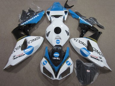 Buy 2006-2007 Honda CBR1000RR Motorcycle Fairings - White Light Blue Glossy Black Konica Minolta UK