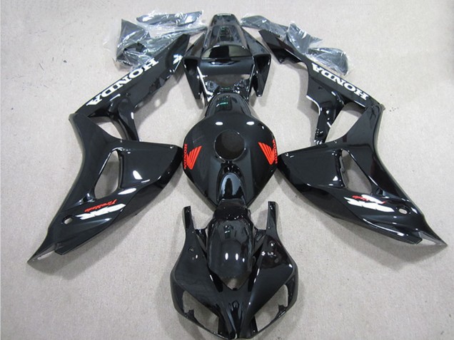 2006-2007 Honda CBR1000RR Motorcycle Fairings - Glossy Black Red UK