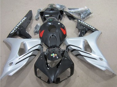 Buy 2006-2007 Honda CBR1000RR Bike Fairings - Silver Glossy Black UK