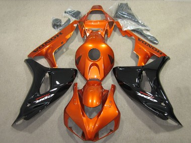 Buy 2006-2007 Honda CBR1000RR Motorcycle Fairings - Orange Glossy Black UK