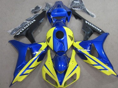 Buy 2006-2007 Honda CBR1000RR Motorcycle Fairings - Blue Yellow Glossy Black UK