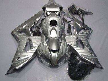 Buy 2006-2007 Honda CBR1000RR Motorcycle Fairings - Silver White Flame UK