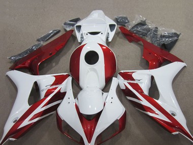 Buy 2006-2007 Honda CBR1000RR Motorcycle Fairing Kits - White Red UK
