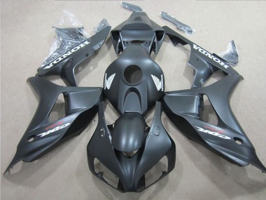 Buy 2006-2007 Honda CBR1000RR Motorcycle Fairings - Matte Black White Decal UK