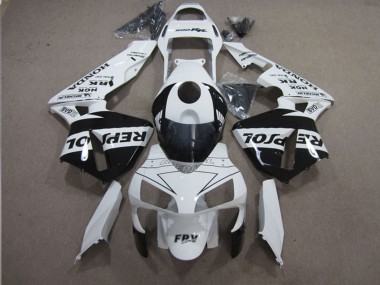 Buy 2003-2004 Honda CBR600RR Motorcycle Fairings - White Glossy Black Repsol UK