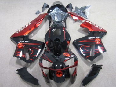 Buy 2003-2004 Honda CBR600RR Motorcycle Fairings - Glossy Black Red RACARDI UK