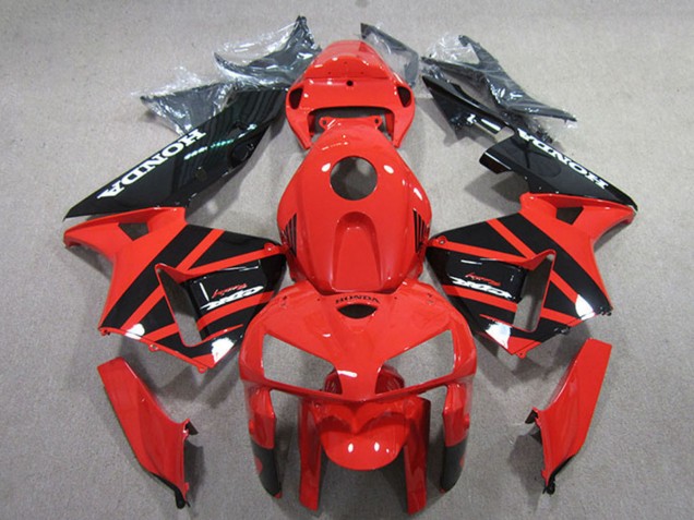 2005-2006 Honda CBR600RR Motorcycle Fairings Kits - Red Black UK