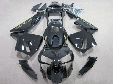 Buy 2005-2006 Honda CBR600RR Motorcycle Fairings - Glossy Black Gold Decal UK