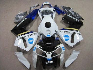 Buy 2005-2006 Honda CBR600RR Motorcycle Fairings - White Blue Yellow Glossy Black Konica Minolta UK