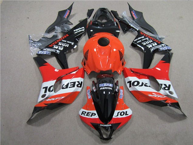 2007-2008 Honda CBR600RR Motorcycle Fairings Kits - Orange White Red Glossy Black Repsol UK