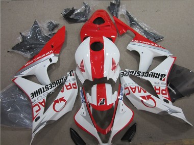 Buy 2007-2008 Honda CBR600RR Motorcycle Fairings - White Red Pramac Bridgestone UK