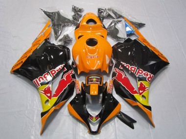 Buy 2009-2012 Honda CBR600RR Motorcycle Fairings - Orange Yellow Glossy Black Red Bull UK