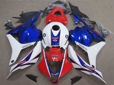 Buy 2009-2012 Honda CBR600RR Motorcycle Fairing - White Red Blue HRC UK