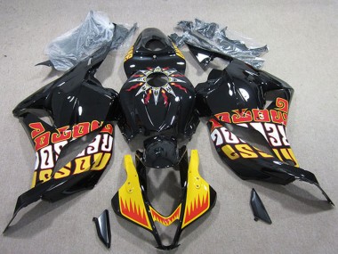 Buy 2009-2012 Honda CBR600RR Motorcycle Fairings - Yellow Glossy Black Red Rossi UK