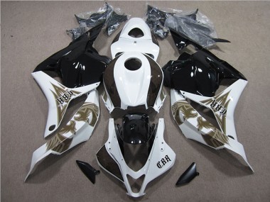 Buy 2009-2012 Honda CBR600RR Motorcycle Fairings Kits - White Glossy Black UK
