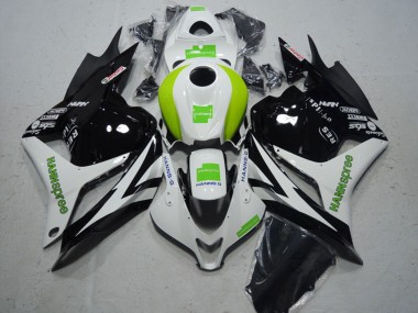 Buy 2009-2012 Honda CBR600RR Motorcycle Fairing - White Green Glossy Black Hannspree UK