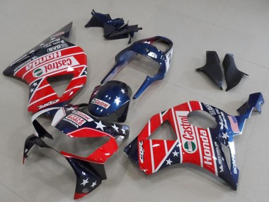 Buy 2002-2003 Honda CBR900RR 954 Motorcycle Fairings - Blue Red Cycle World Castrol UK