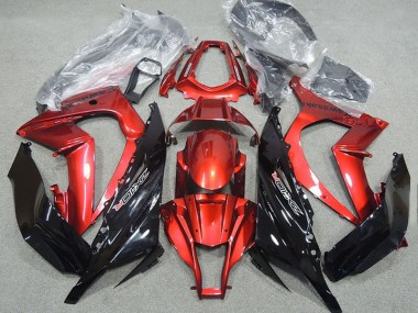 Buy 2011-2015 Kawasaki ZX10R Motorcycle Fairing - Red Glossy Black UK