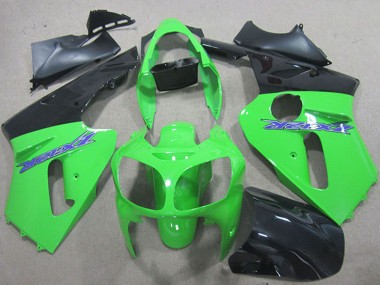Buy 2000-2001 Kawasaki ZX12R Motorcycle Fairings - Green Matte Black Blue UK
