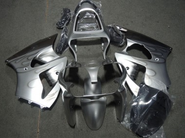 Buy 2000-2002 Kawasaki ZX6R Motorcycle Fairings - Silver Grey Flame UK