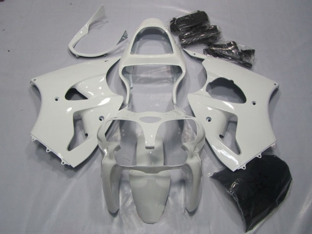 2000-2002 Kawasaki ZX6R Motorcycle Fairings - White UK