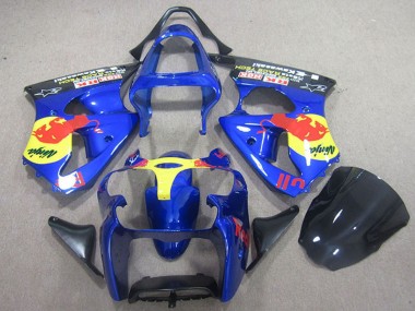 Buy 2000-2002 Kawasaki ZX6R Motorcycle Fairings - Blue Yellow Red Bull UK
