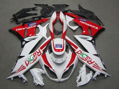 Buy 2009-2012 Kawasaki ZX6R Motorcycle Fairings - White Red Black Rapid UK