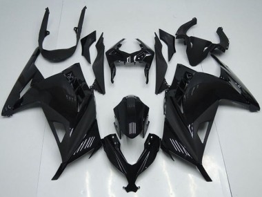 Buy 2013-2018 Kawasaki ZX300R Motorcycle Fairings - Glossy Black UK
