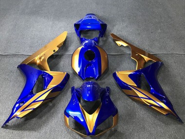 Buy 2006-2007 Honda CBR1000RR Motorcycle Fairings - Gold Blue UK
