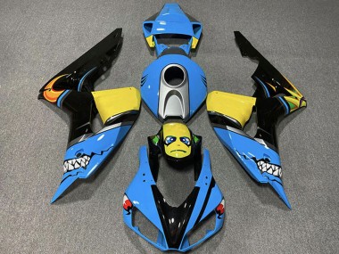 Buy 2006-2007 Honda CBR1000RR Motorcycle Fairings - Light Blue Yellow Silver Glossy Black Shark UK