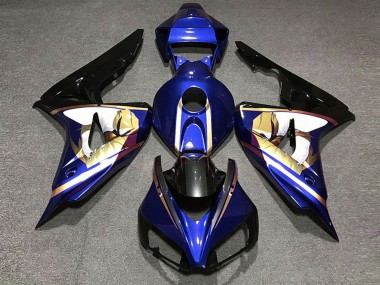 Buy 2006-2007 Honda CBR1000RR Motorcycle Fairings - Blue White Gold Glossy Black UK