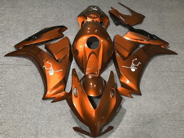 Buy 2012-2016 Honda CBR1000RR Motorcycle Fairings - Deep Orange Glossy Black UK