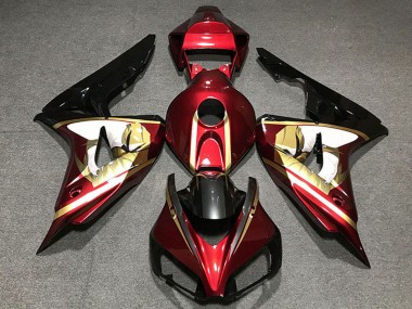 Buy 2006-2007 Honda CBR1000RR Motorcycle Fairings - Red White Gold Glossy Black UK
