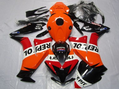 Buy 2012-2016 Honda CBR1000RR Motorcycle Fairings - Orange White Red Glossy Black Repsol UK