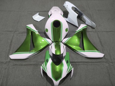 Buy 2008-2011 Honda CBR1000RR Motorcycle Fairings - White Glossy Pearl Green UK
