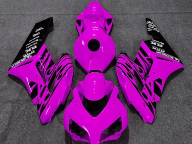 Buy 2004-2005 Honda CBR1000RR Motorcycle Fairings - Pink Glossy Black Flame UK