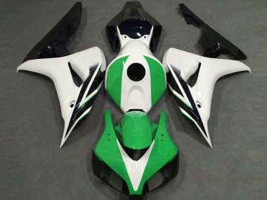 Buy 2006-2007 Honda CBR1000RR Motorcycle Fairings - White Green Glossy Black UK