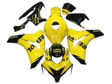 Buy 2008-2011 Honda CBR1000RR Motorcycle Fairings - Yellow Black Glossy Repsol UK