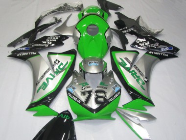 Buy 2012-2016 Honda CBR1000RR Motorcycle Fairings - Silver Green Glossy Black UK