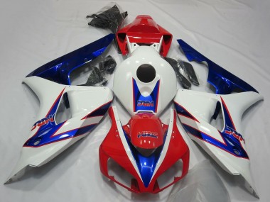 Buy 2006-2007 Honda CBR1000RR Motorcycle Fairings - White Red Blue HRC OEM Style UK