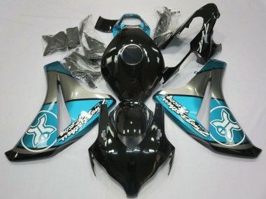 Buy 2008-2011 Honda CBR1000RR Motorcycle Fairings - Light Blue Grey Glossy Black UK